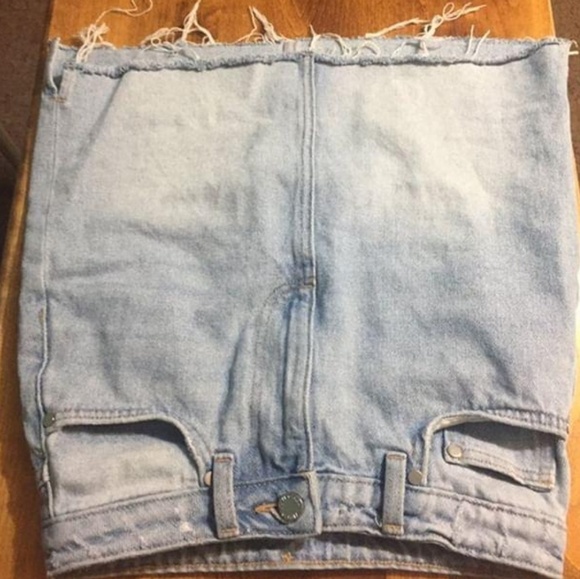 Jean distressed skirt - Picture 4 of 4